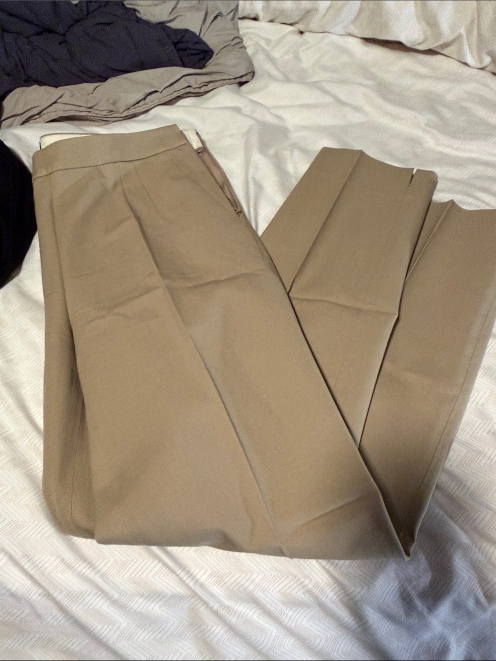 J. Crew Straight Leg Pants in Khaki/Tan